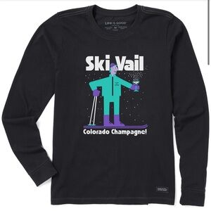 NWOT - Life Is Good - Ski Vail Long Sleeve T-Shirt